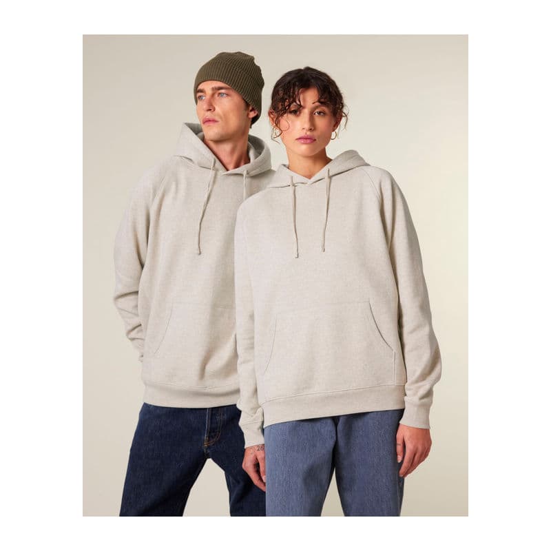 Striker unisex relaxed raglan hoodie  coloris Gris brume chiné