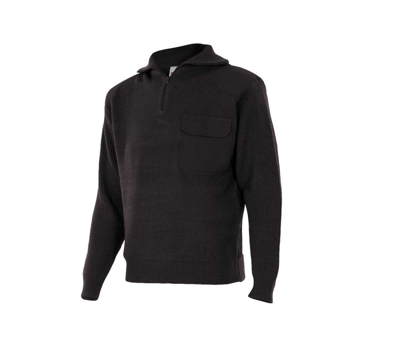 PULL ÉPAIS COL MONTANT coloris Noir
