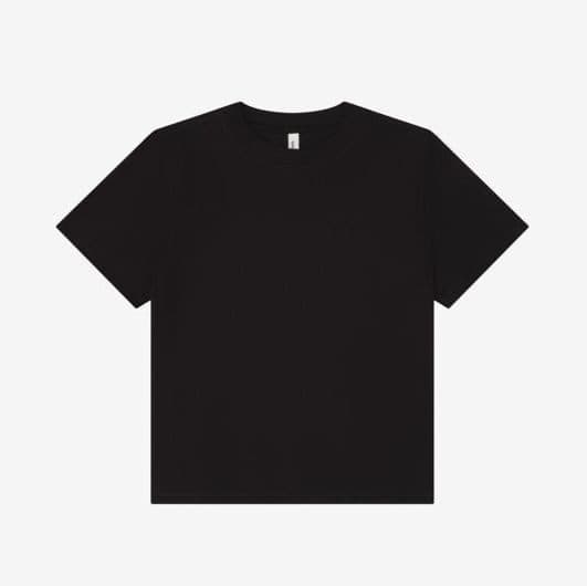WOMEN'S HEAVY BOXY TEE coloris Noir