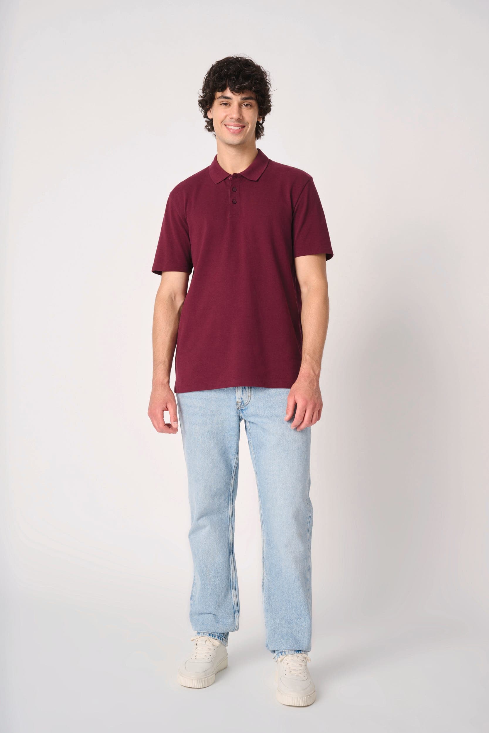 Polo piqué homme en situation