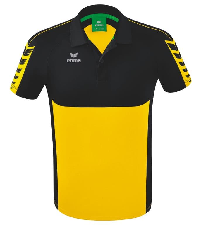 Polo Six Wings coloris Jaune / Noir