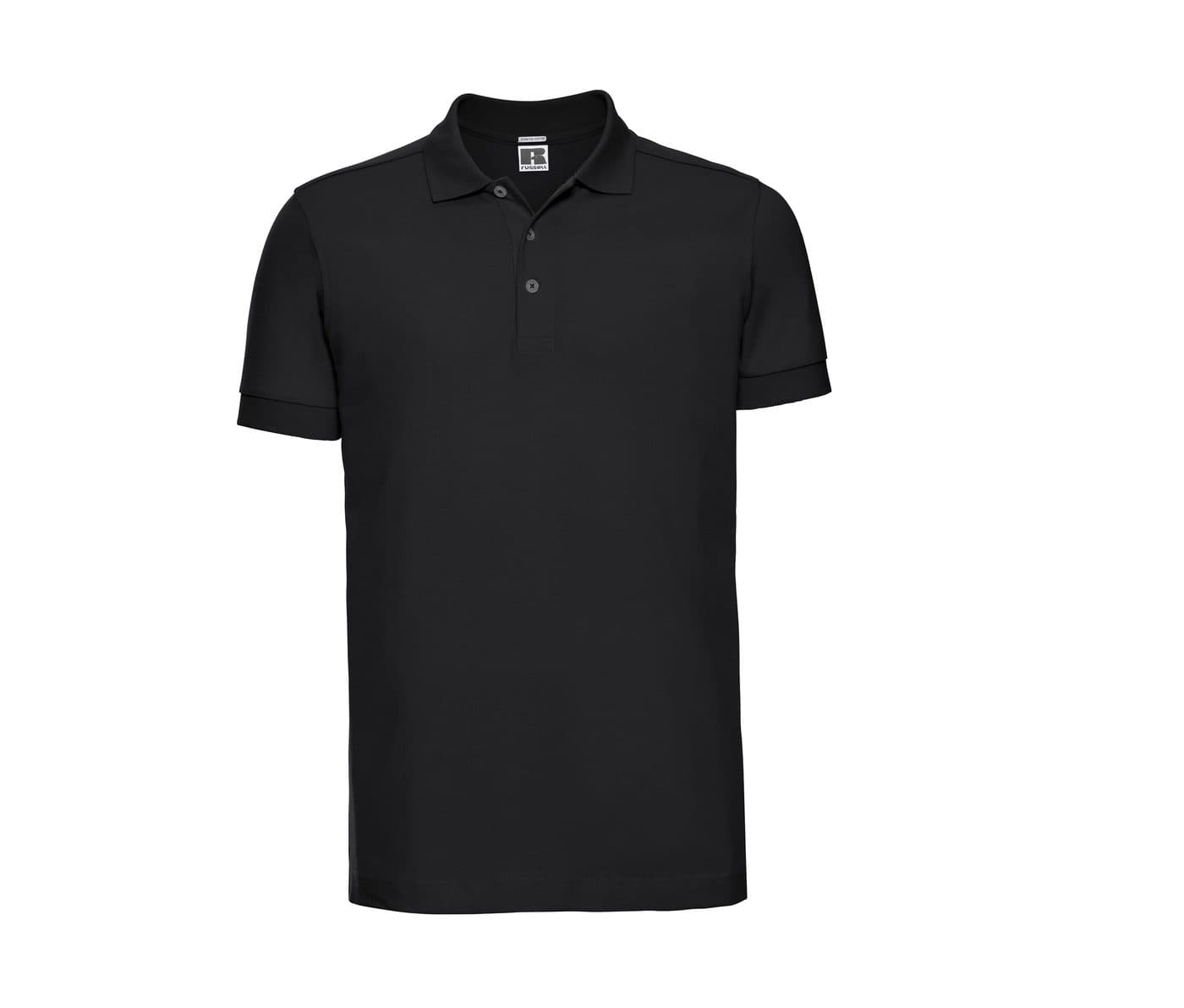 MEN'S FITTED STRETCH POLO coloris Noir