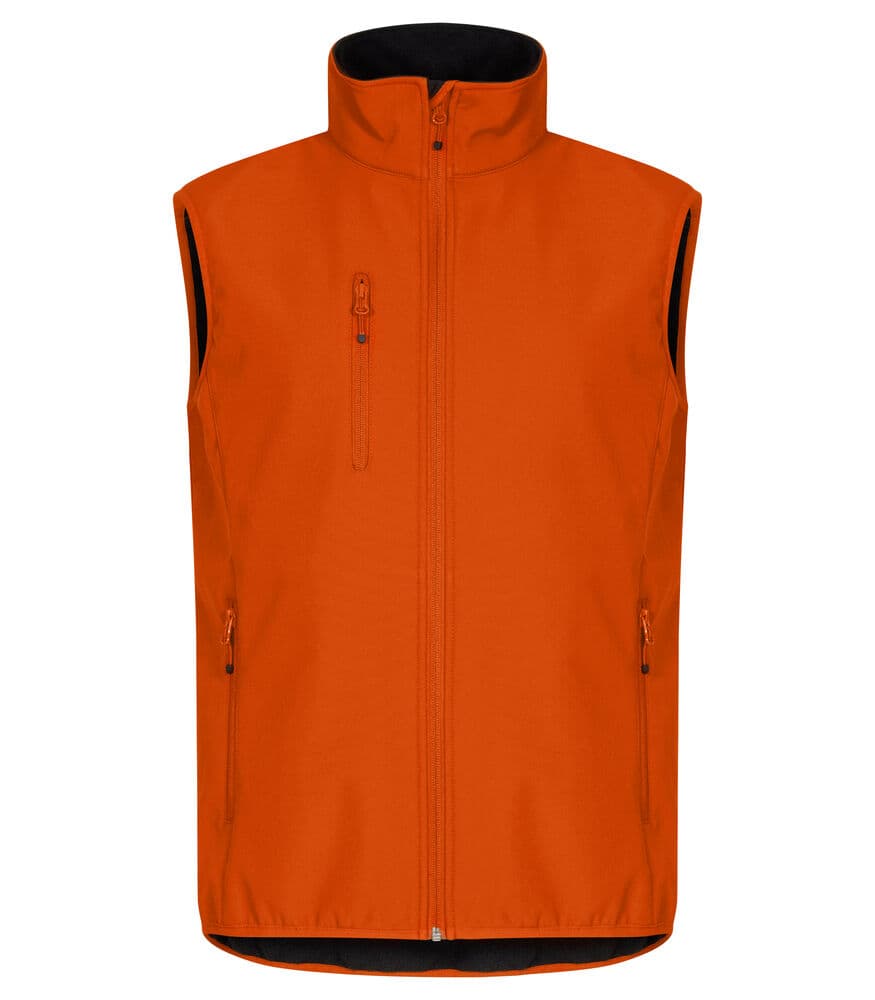 Clique Classic Softshell Vest coloris Orange sang