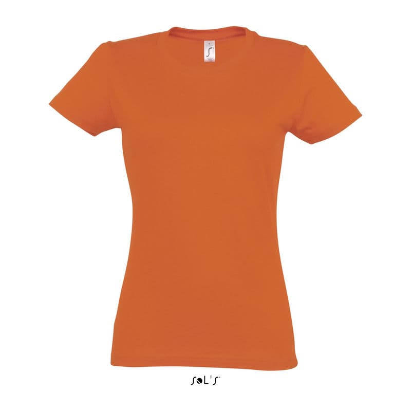 SOL'S IMPERIAL WOMAN ROUND COLLAR T-SHIRT coloris Orange