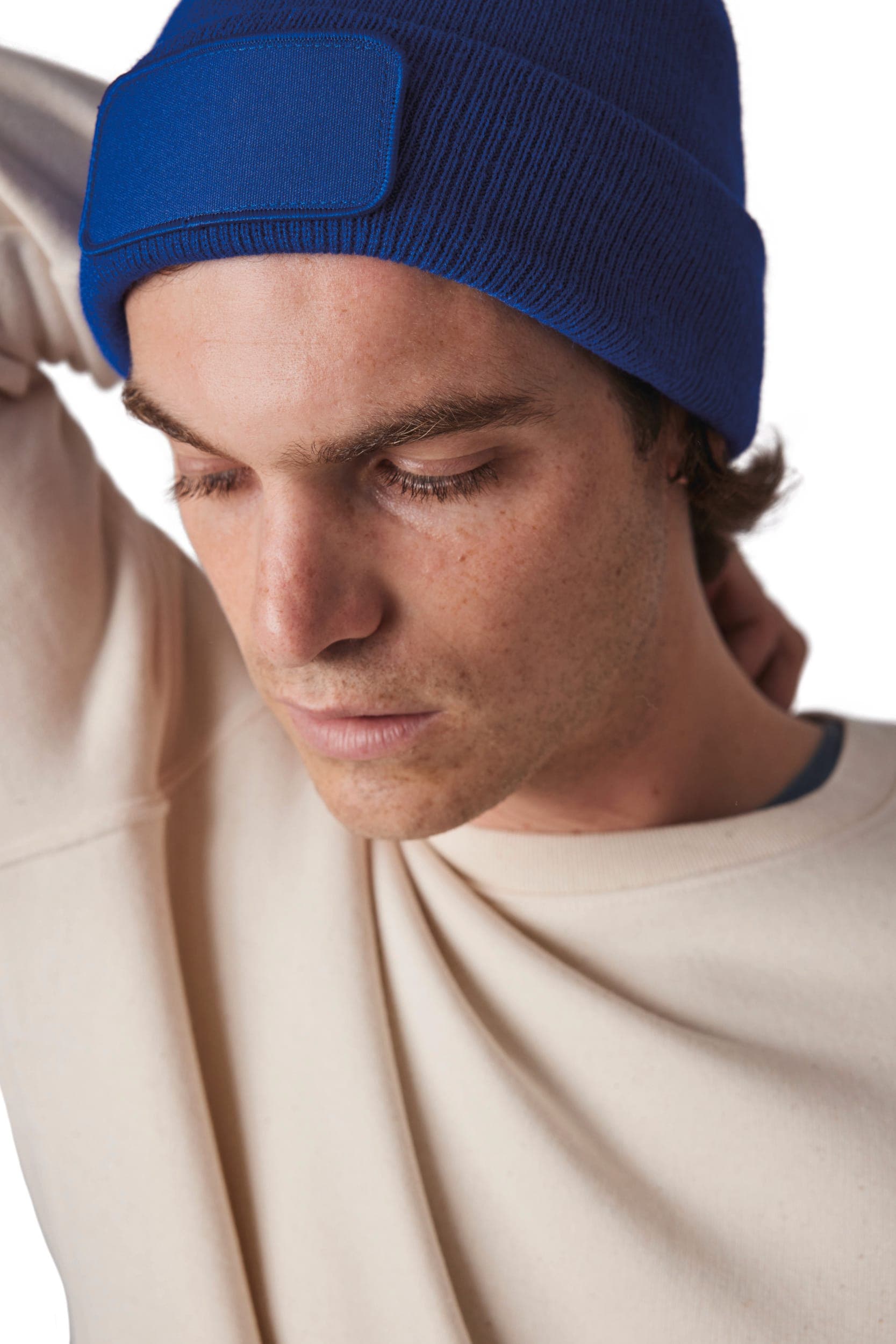 Bonnet avec patch et doublure Thinsulate™ en situation