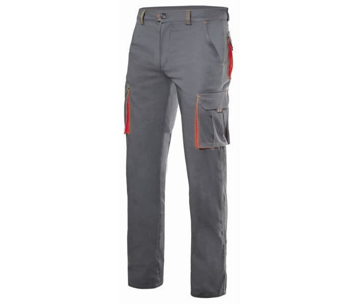 PANTALON STRETCH MULTIPOCHES BICOLORE