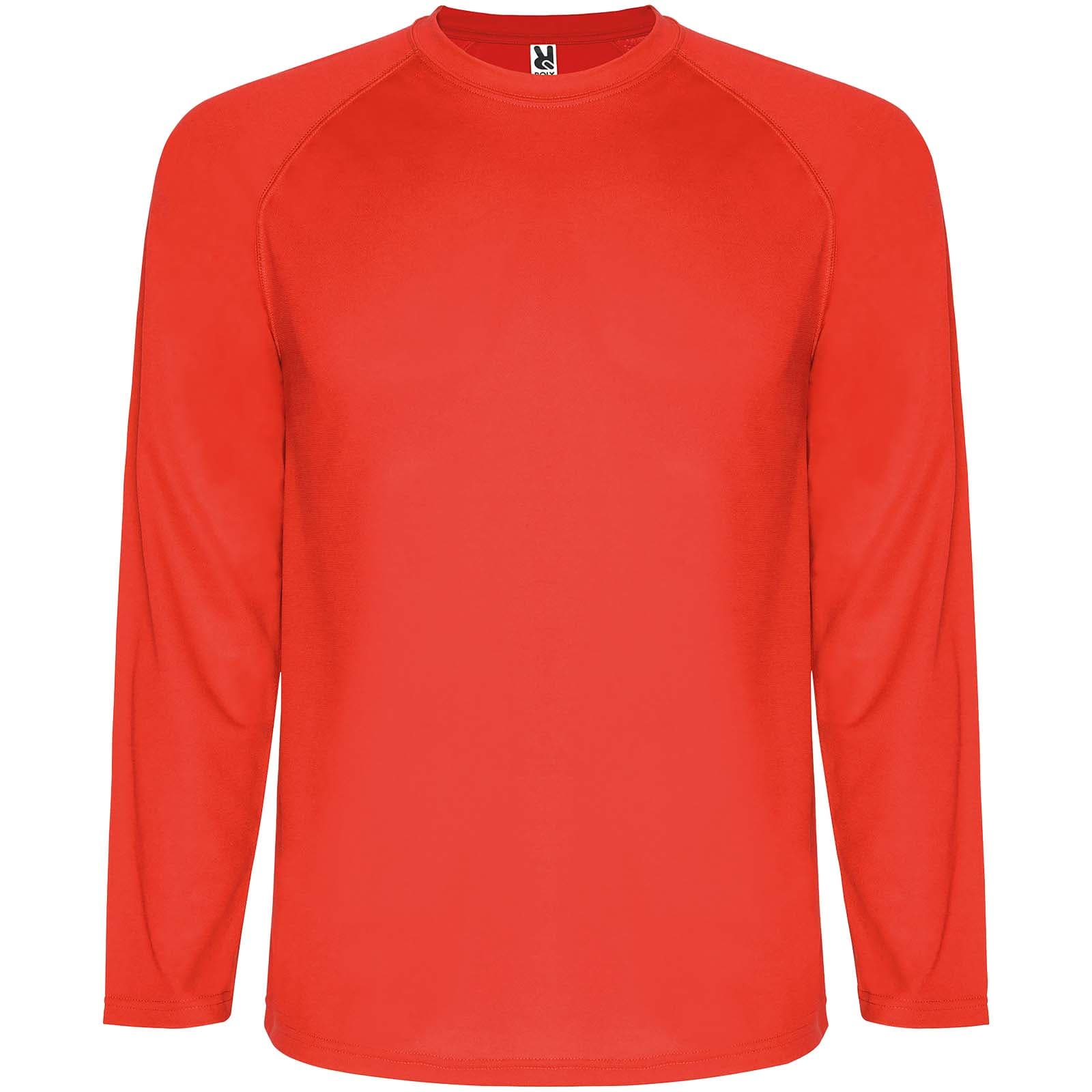 T-shirt de sport de 150 g/m² Montecarlo à manches longues pour enfants coloris Rouge