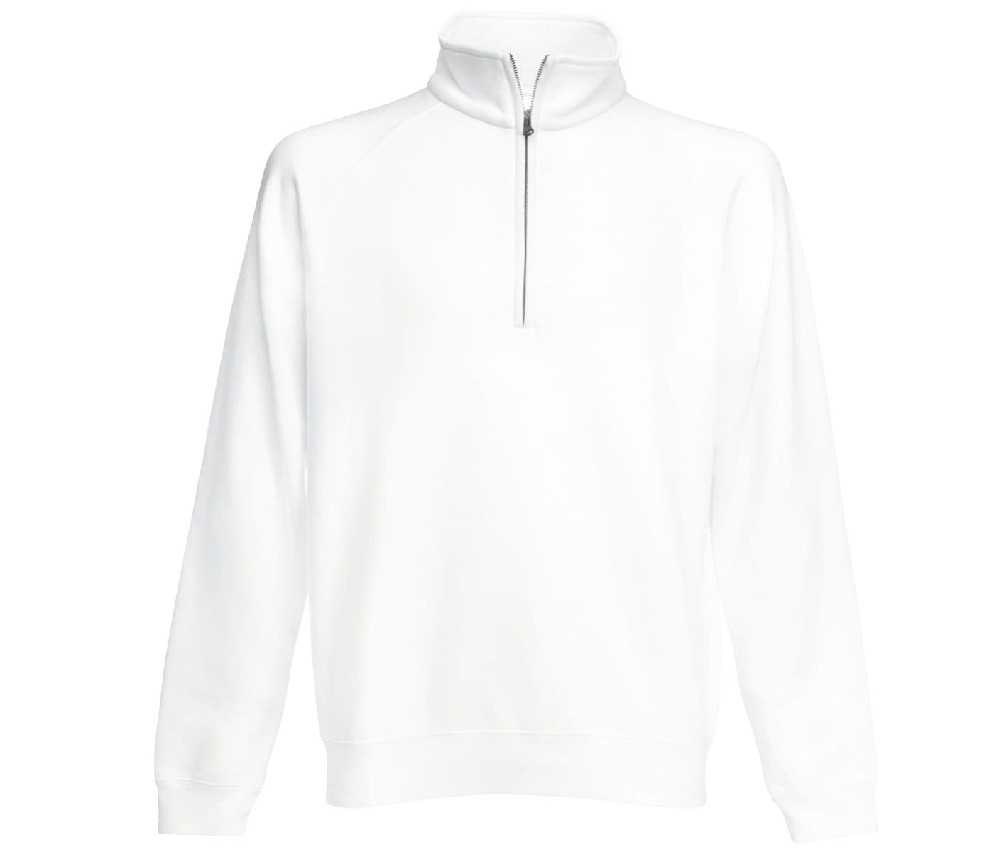 CLASSIC ZIP NECK SWEAT coloris Blanc