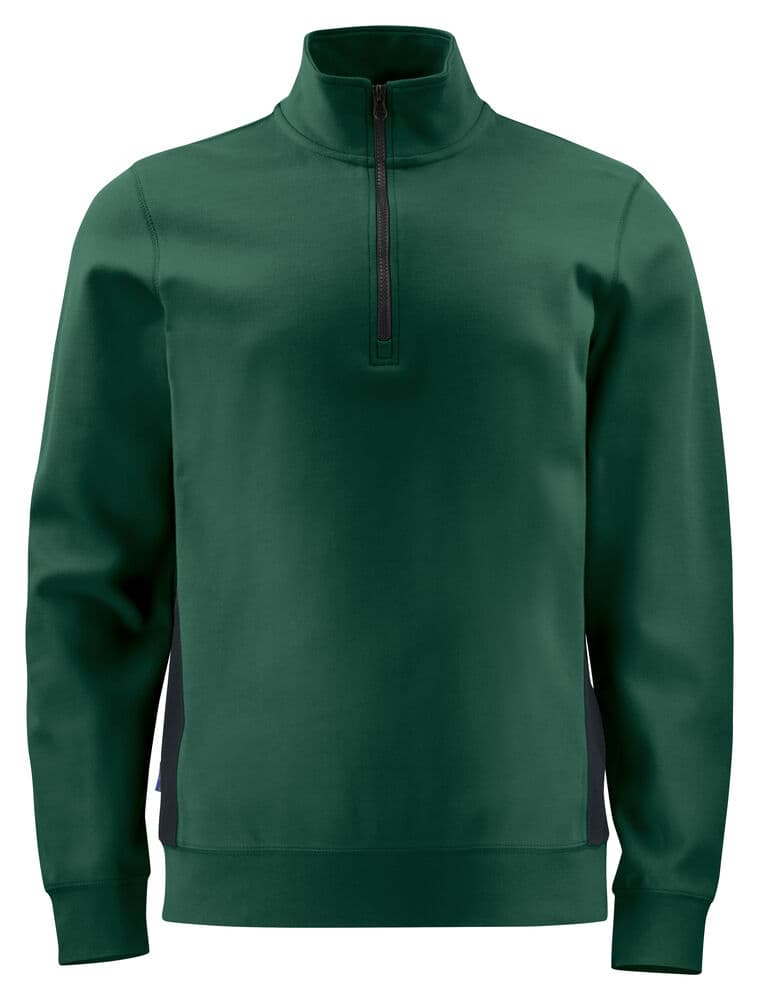 2128 SWEAT FERMETURE COURTE coloris Vert Forêt