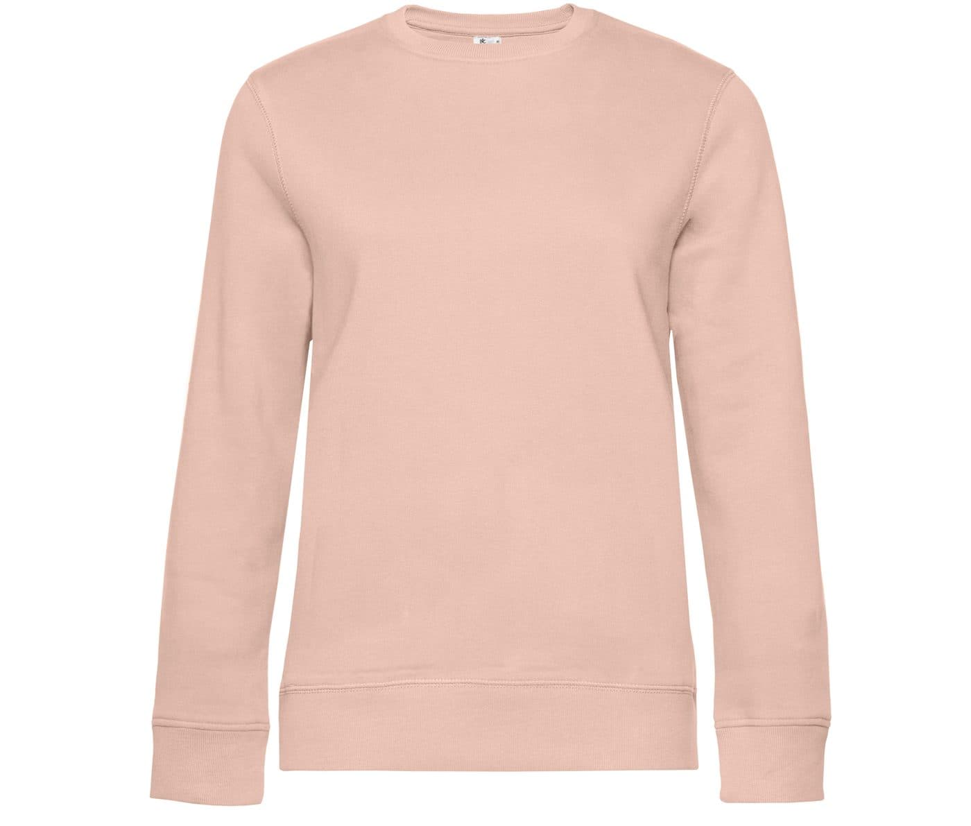B&C QUEEN CREW NECK coloris Rose doux