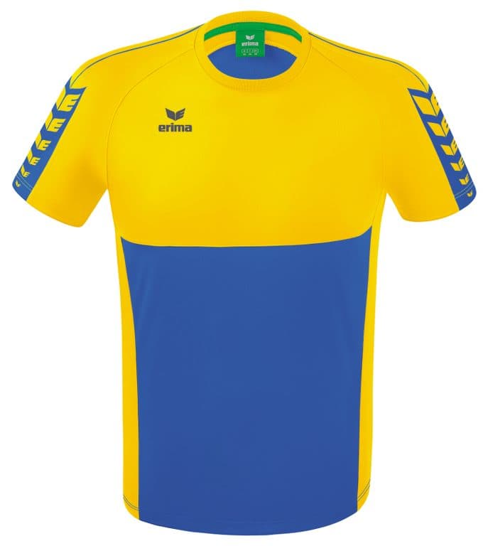 T-shirt Six Wings coloris Bleu roi / Jaune