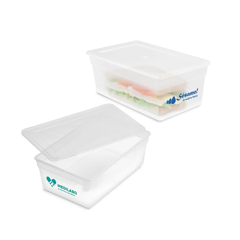 BOITE DE RANGEMENT & BOITE A REPAS (LUNCH BOX) EN PLASTIQUE PP en situation
