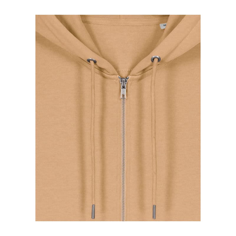 Cultivator 2.0 unisex zip-thru hoodie  coloris Latte