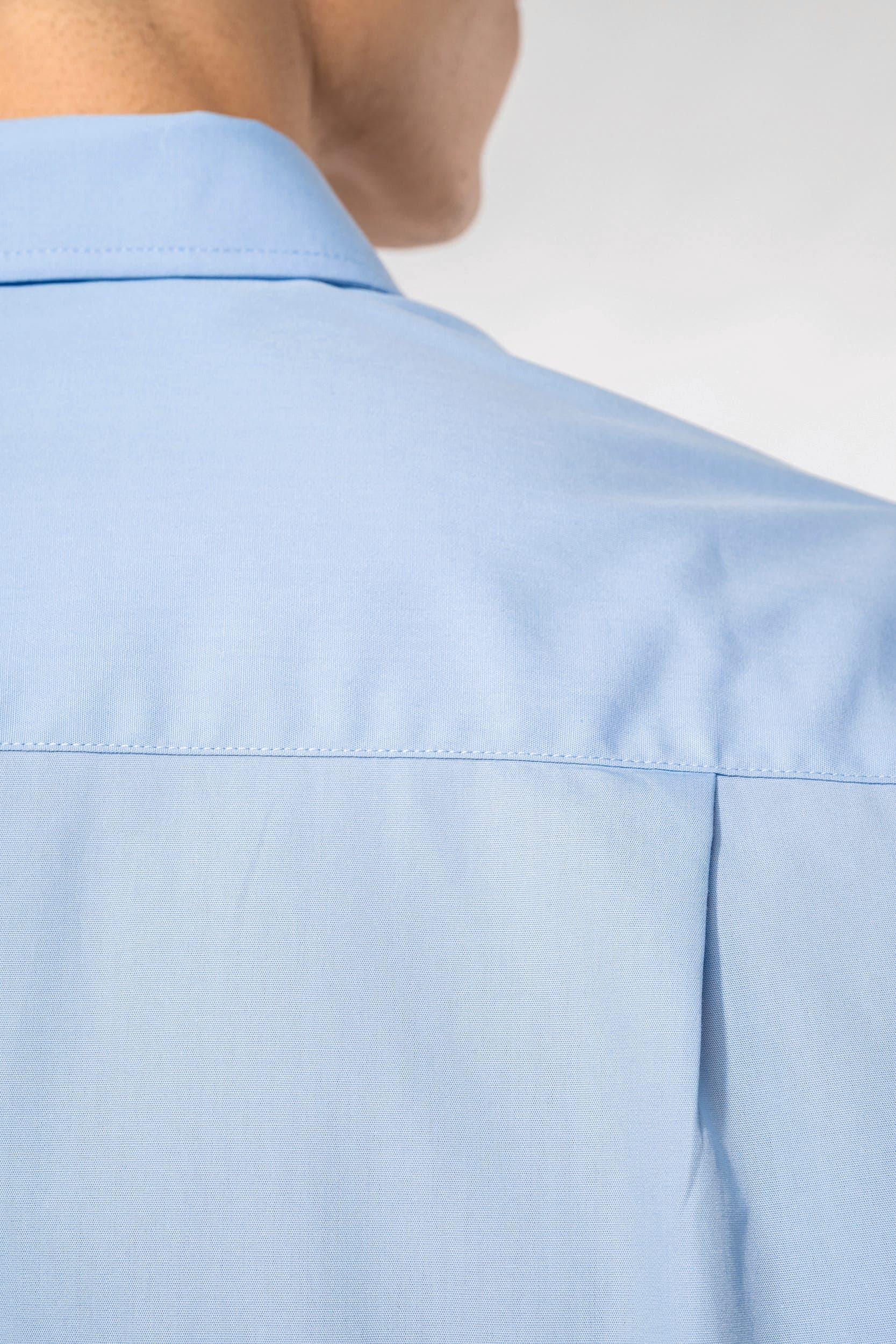 Chemise popeline manches longues en situation