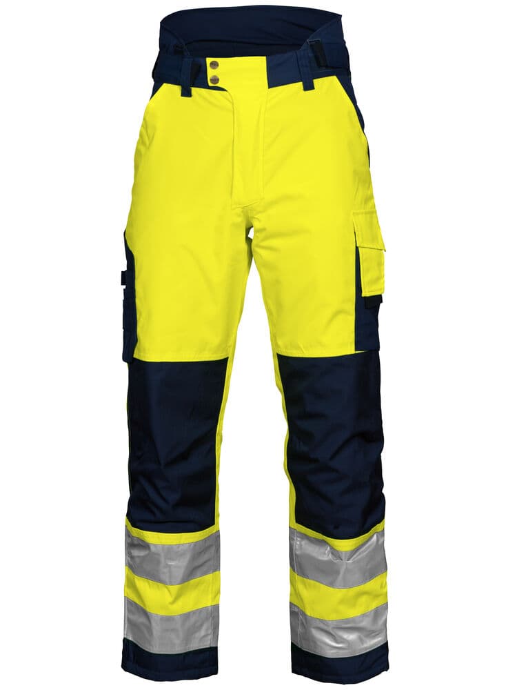 6514 PANTALON DE PLUIE DE SIGNALISATION DOUBLÉ EN ISO 20471 CLASSE 2