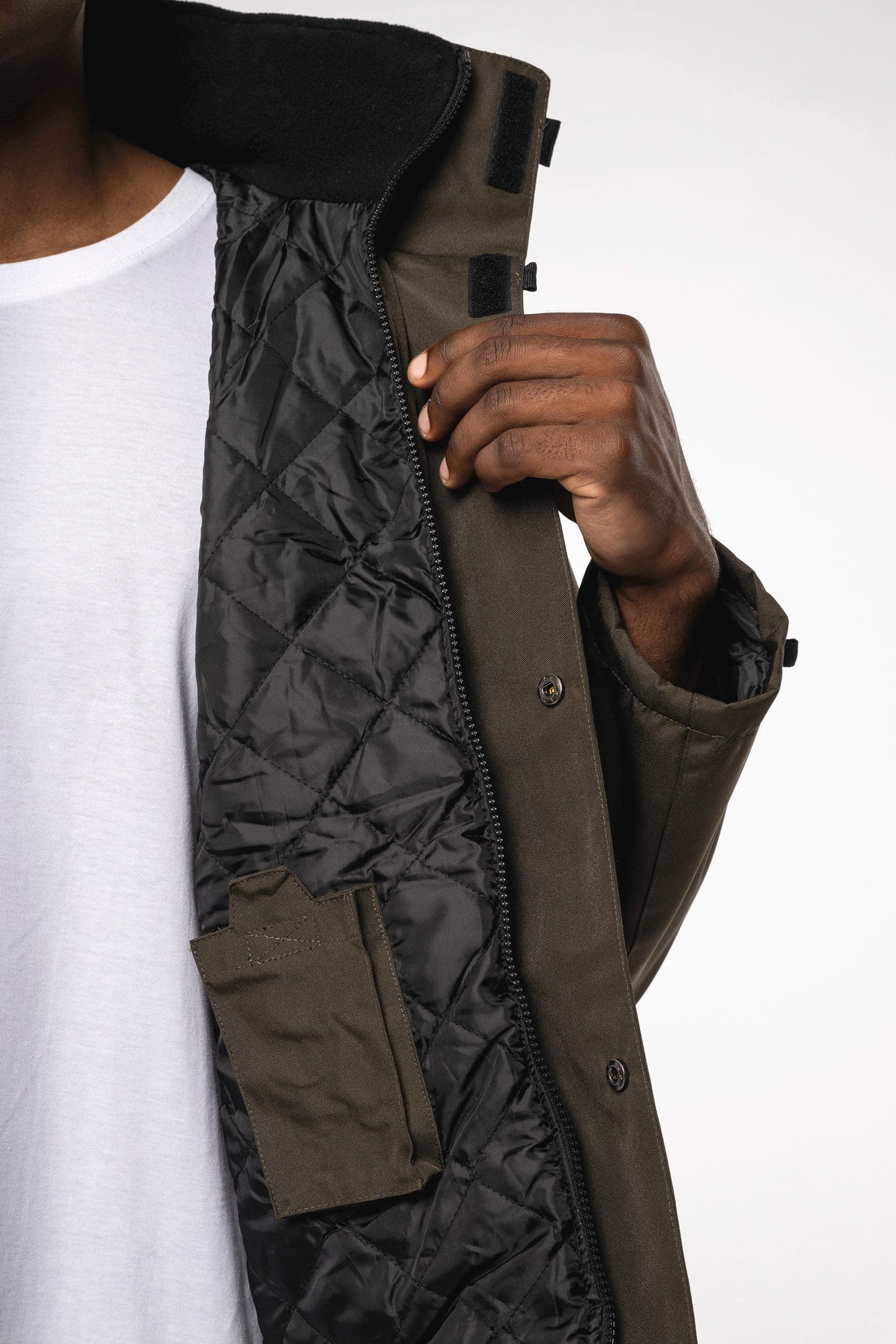 Parka doublure matelassée en situation