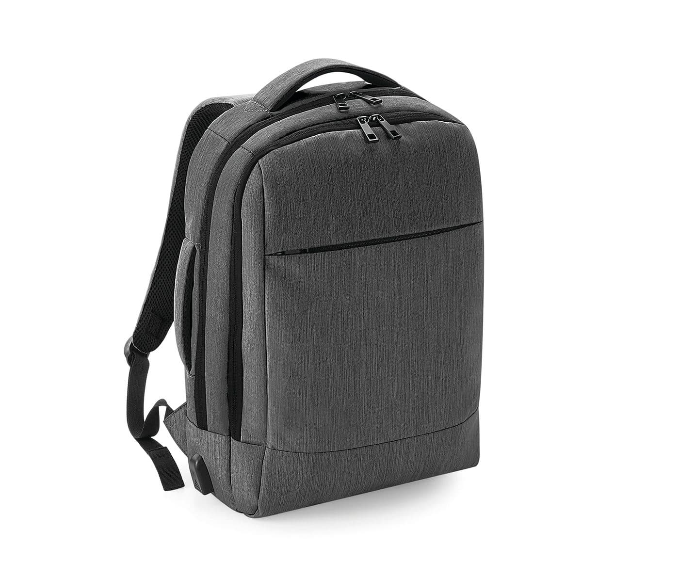 Q-TECH CHARGE CONVERTIBLE BACKPACK coloris Gris granit chiné