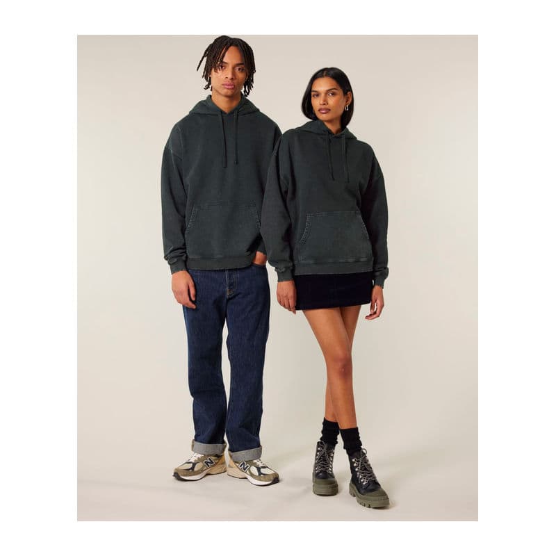 Slammer 2.0 vintage oversized hoodie coloris Noir Dyed G. Rock