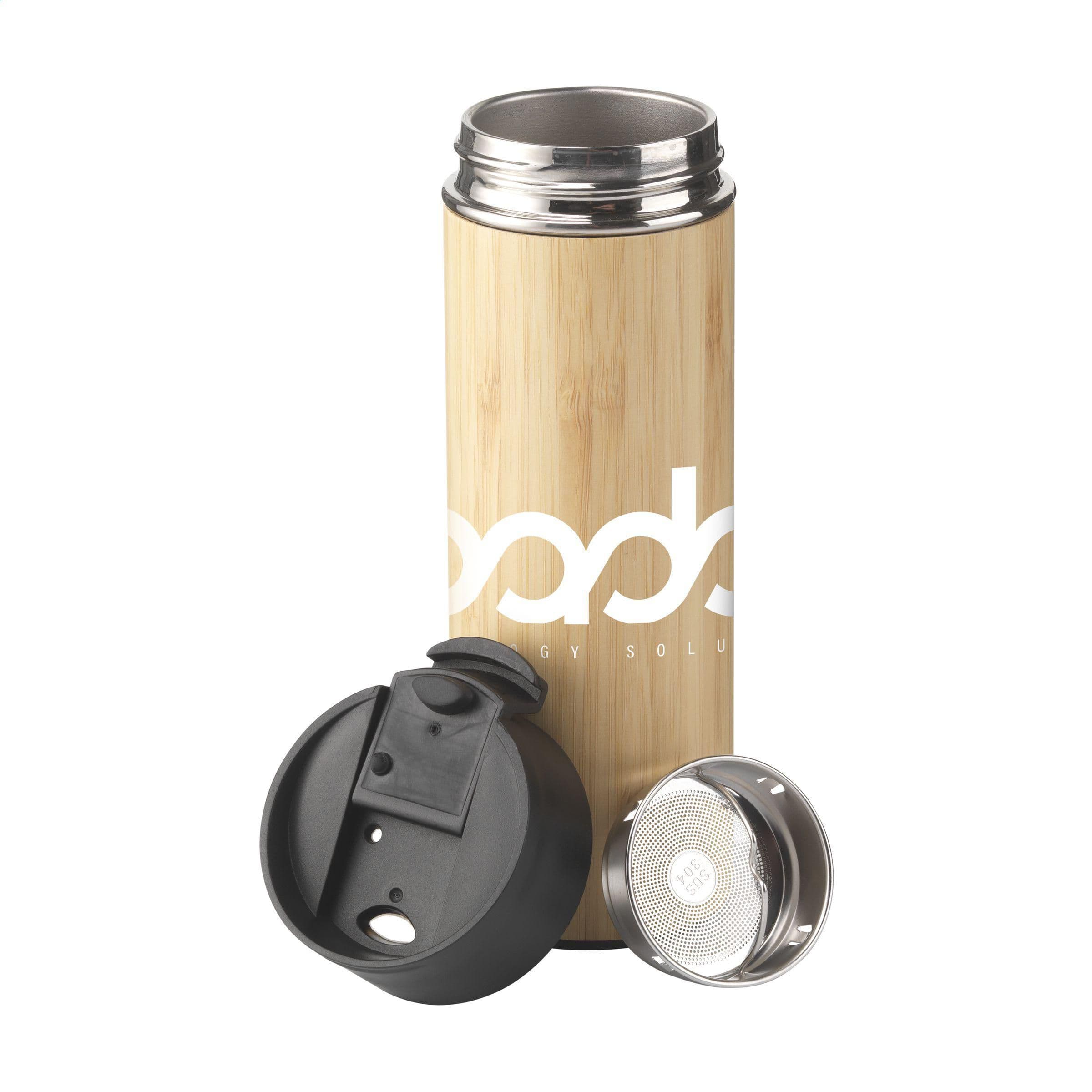 Thermos Sakura 360 ml en bambou en situation