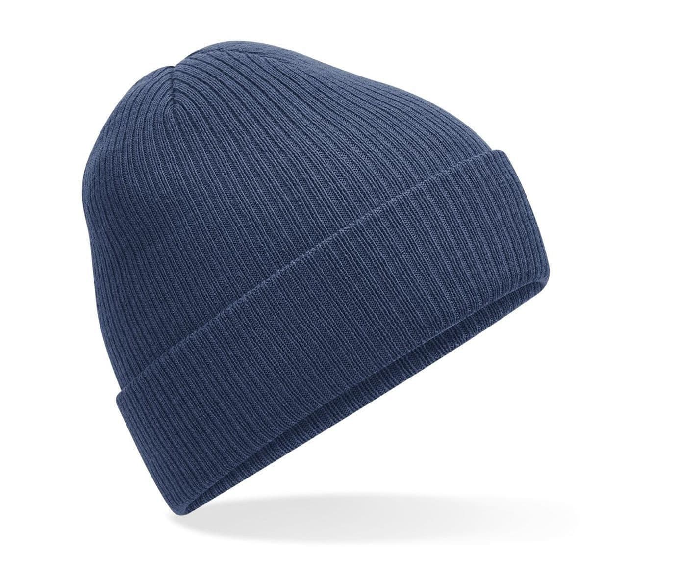 POLYLANA® RIBBED BEANIE coloris Bleu acier