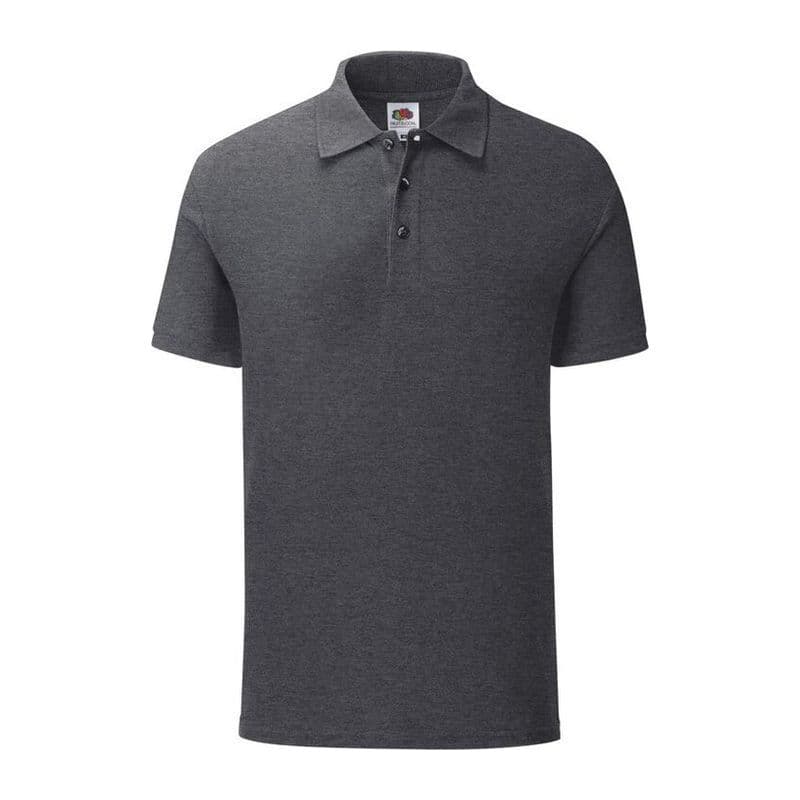 ICONIC POLO coloris Gris chiné foncé