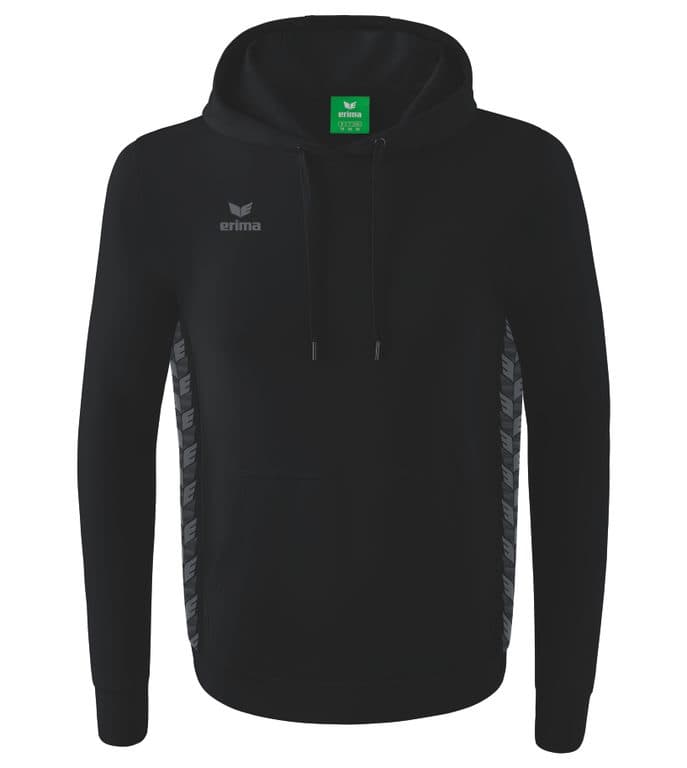 Sweat à capuche Essential Team coloris Noir / Gris ardoise