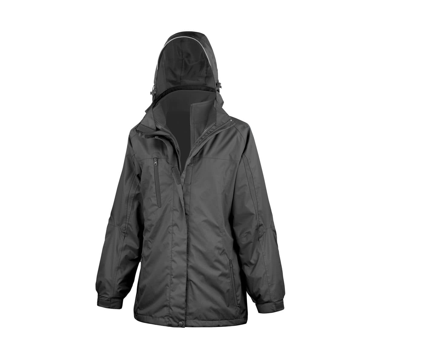WOMENS 3-IN-1 JOURNEY JACKET WITH SOFTSHELL INNER coloris Noir