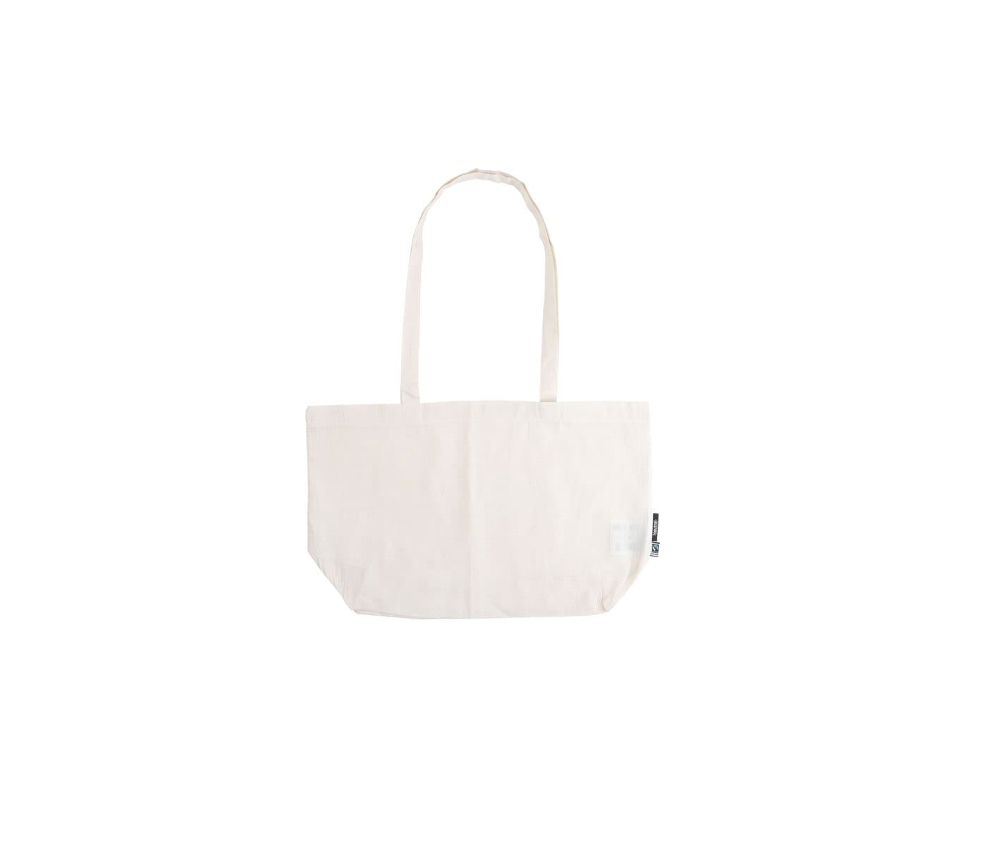 SHOPPING BAG WITH GUSSET coloris Naturel