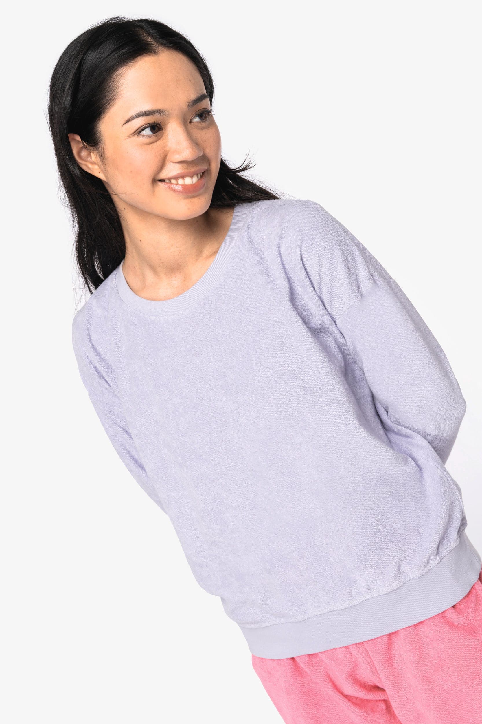 Sweat-shirt écoresponsable en éponge femme