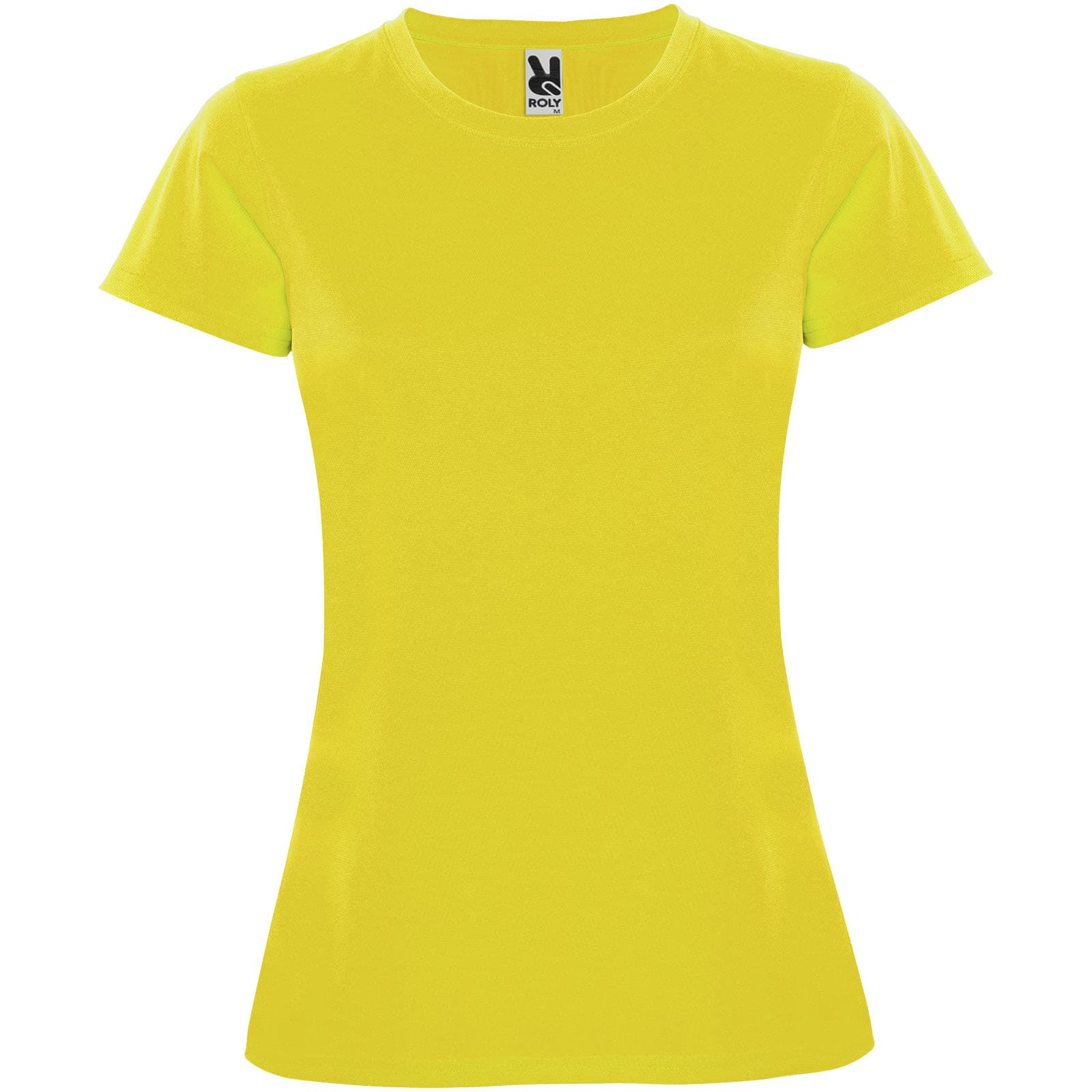 T-shirt de sport de 150 g/m² Montecarlo à manches courtes pour femme coloris Jaune