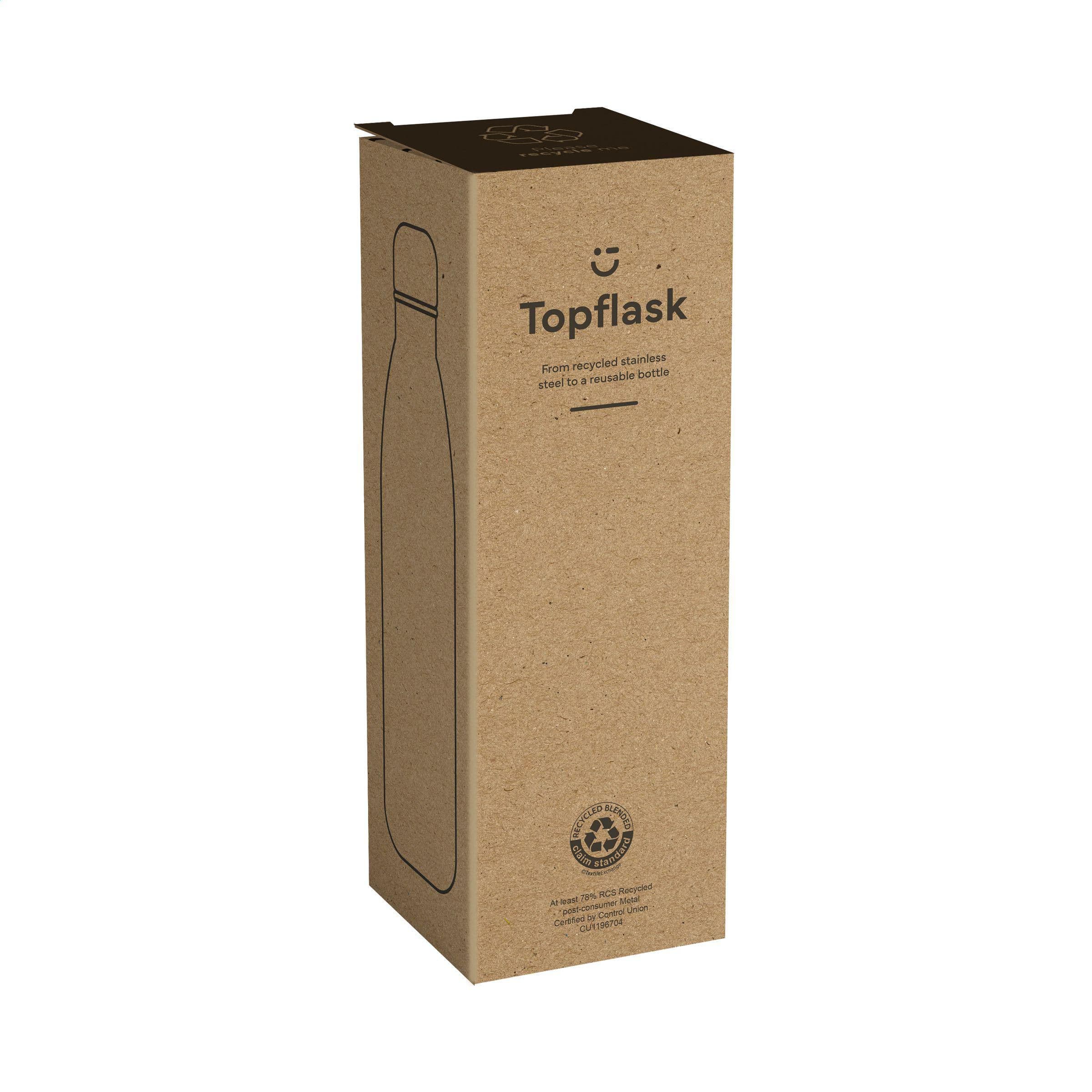 Bouteille Topflask RCS acier recyclé 500 ml simple paroi en situation