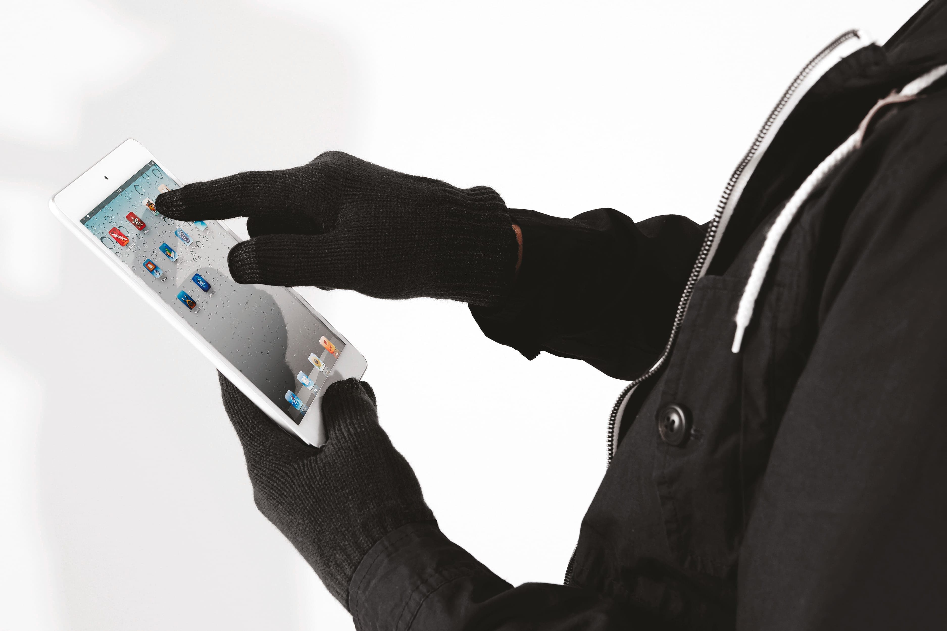 Gants pour écran tactile en situation