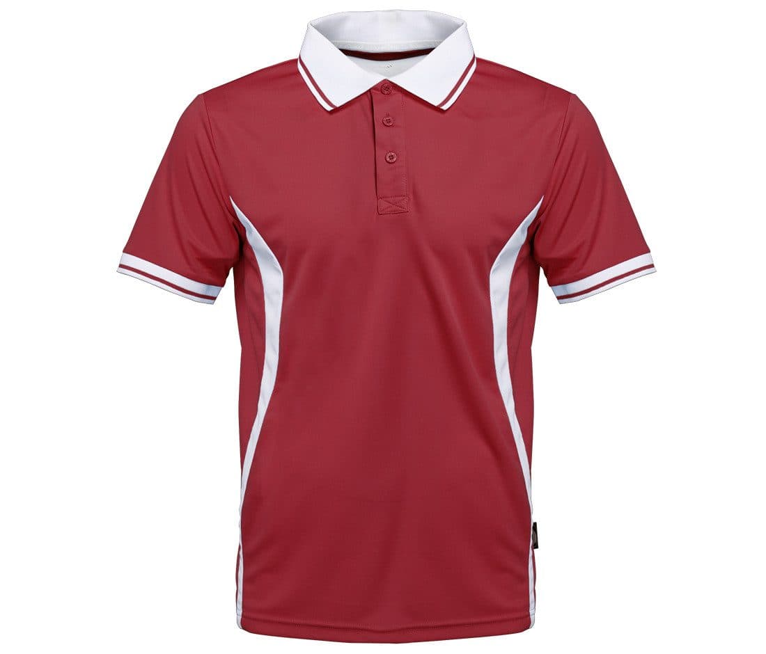SPORT POLO MEN coloris Rouge / Blanc