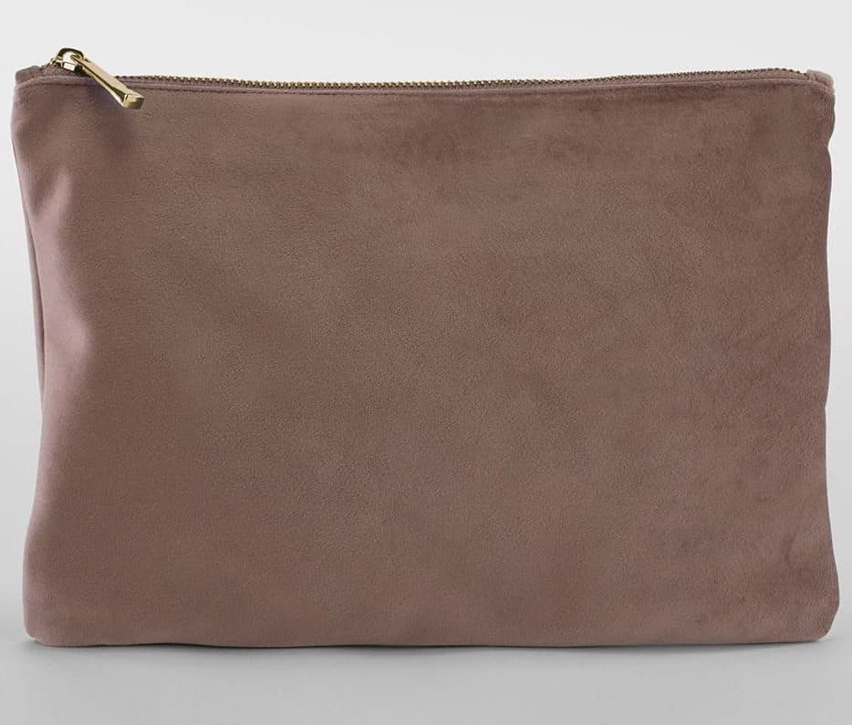 VELVET ACCESSORY POUCH coloris Rose quartz