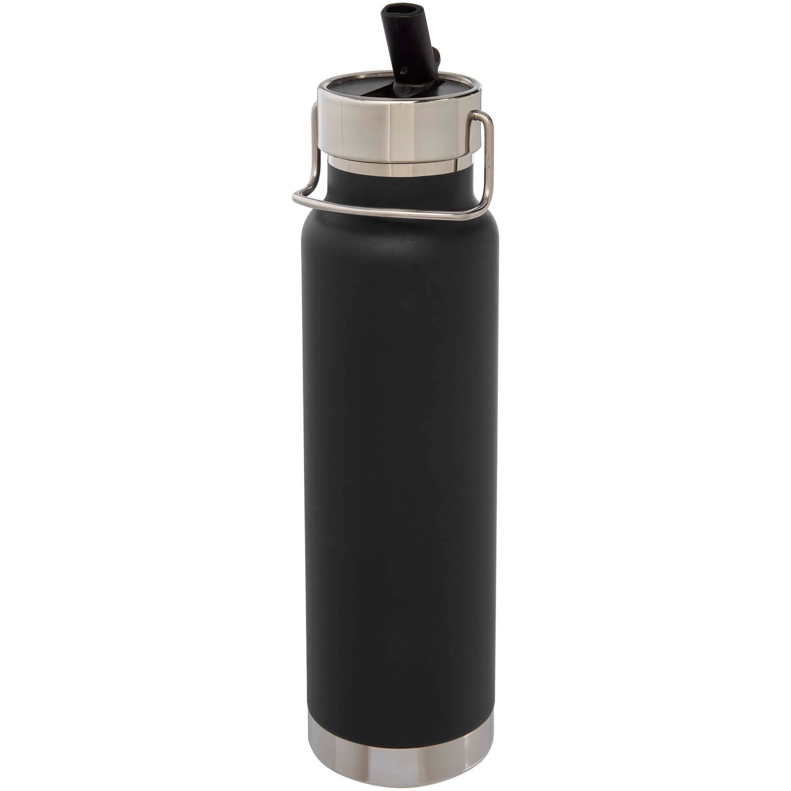 Bouteille isotherme de sport Thor de 750 ml avec isolation par le vide et couche de cuivre coloris Noir