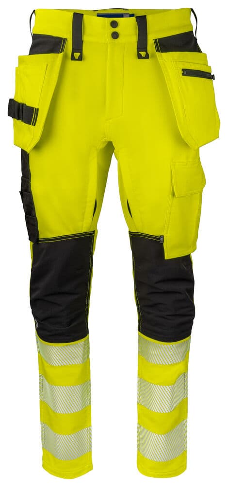 6527 PANTALON STRETCH DE SIGNALISATION AVEC POCHES JEAN ET TECHNOLOGIE 37,5™ EN ISO 20471 CLASSE 2