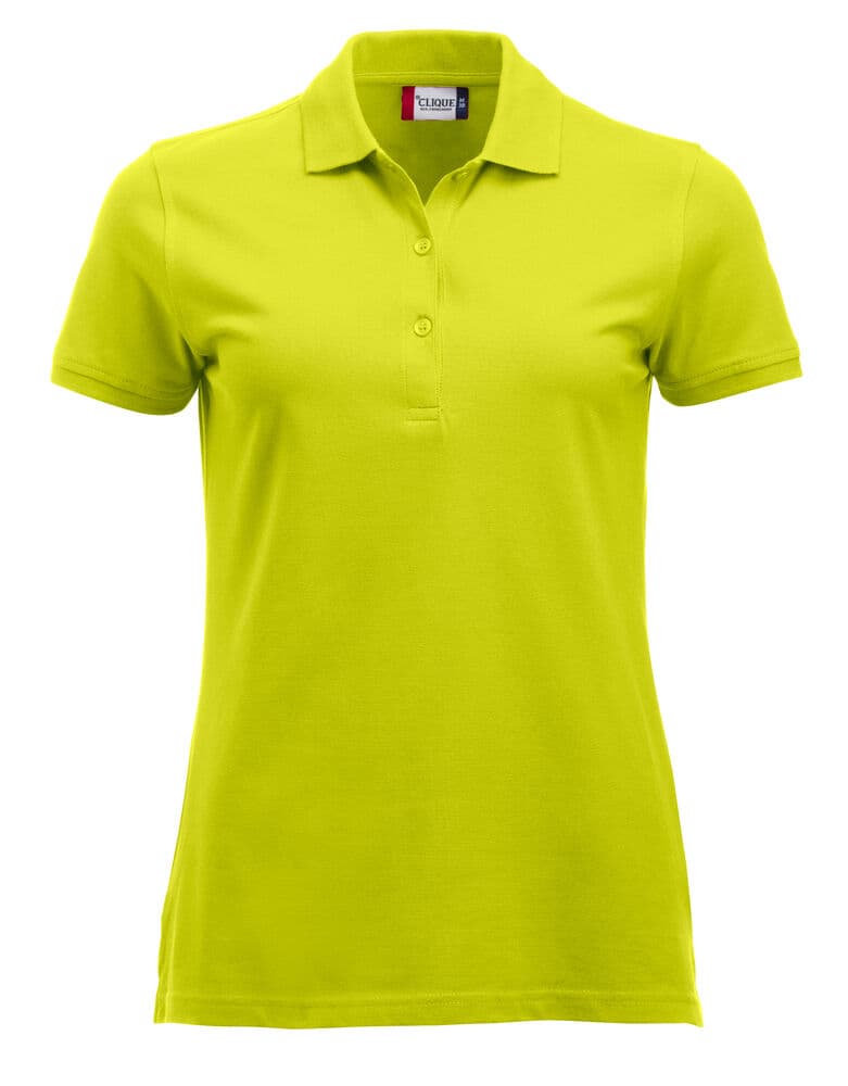 Clique Classic Marion S/S Polo coloris Vert haute visibilité