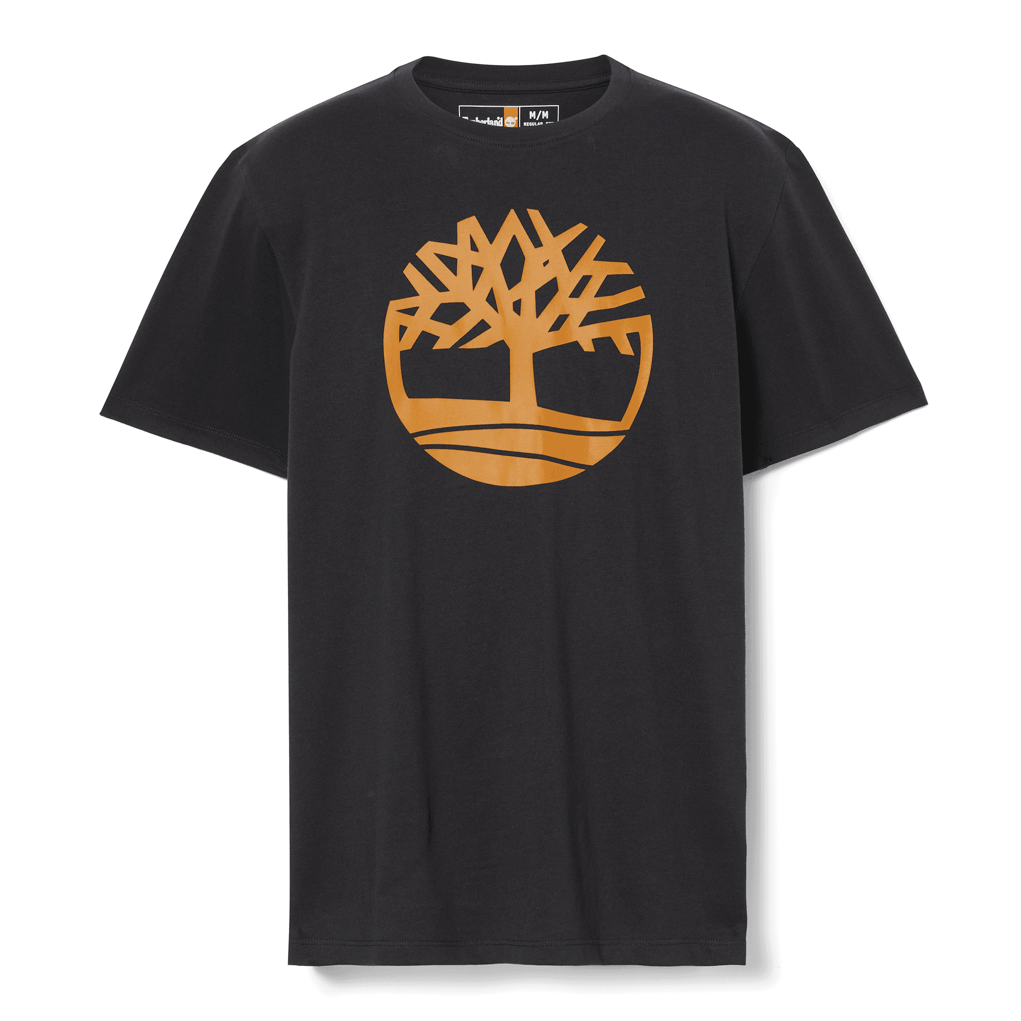 T-shirt bio Brand Tree coloris Noir / Blé