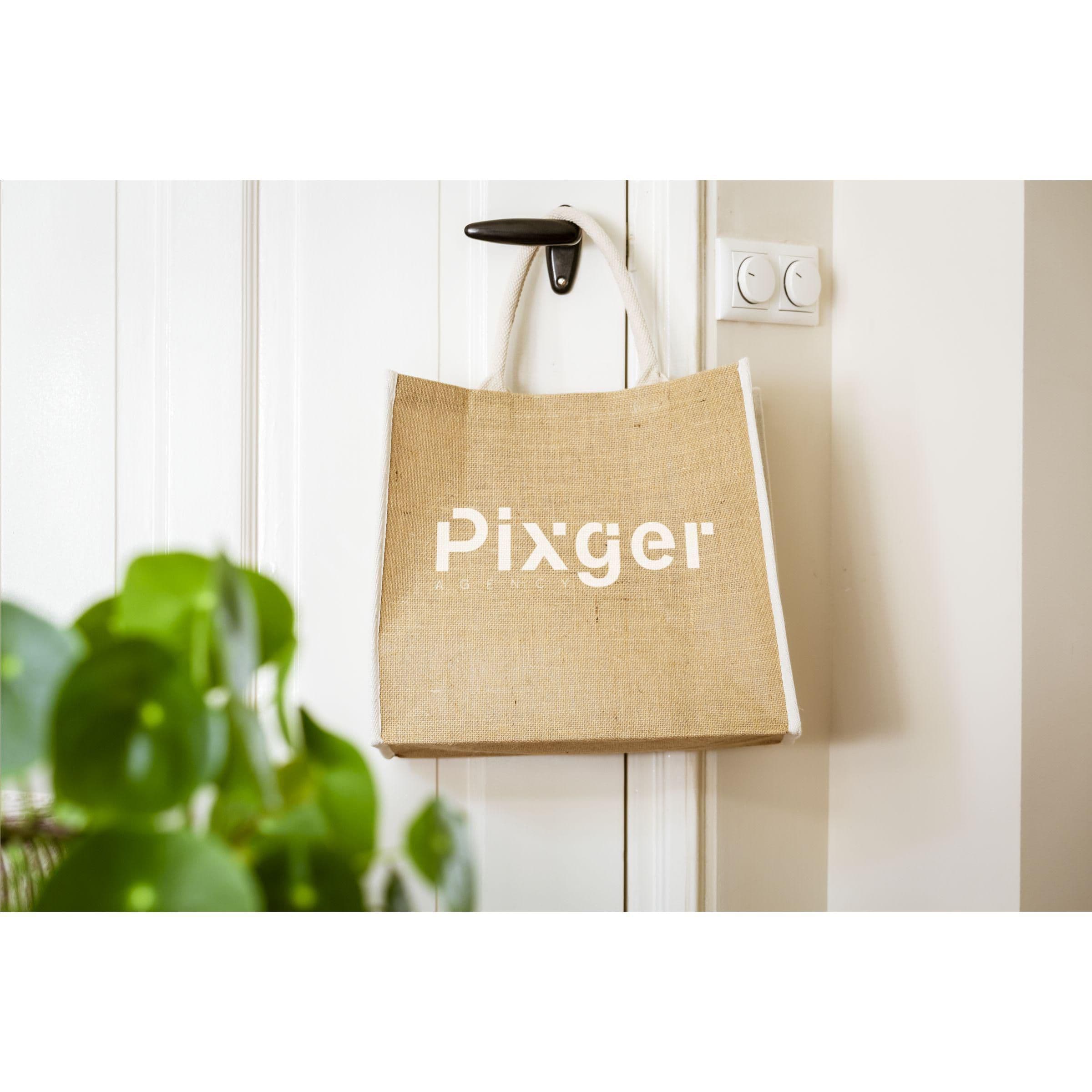 Sac shopping jute Gerona en situation