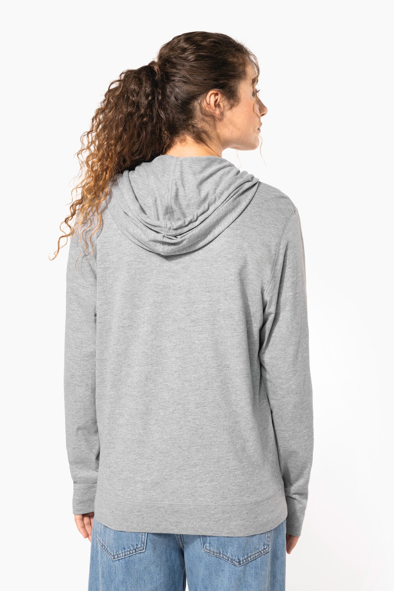 Veste coton légère à capuche en situation