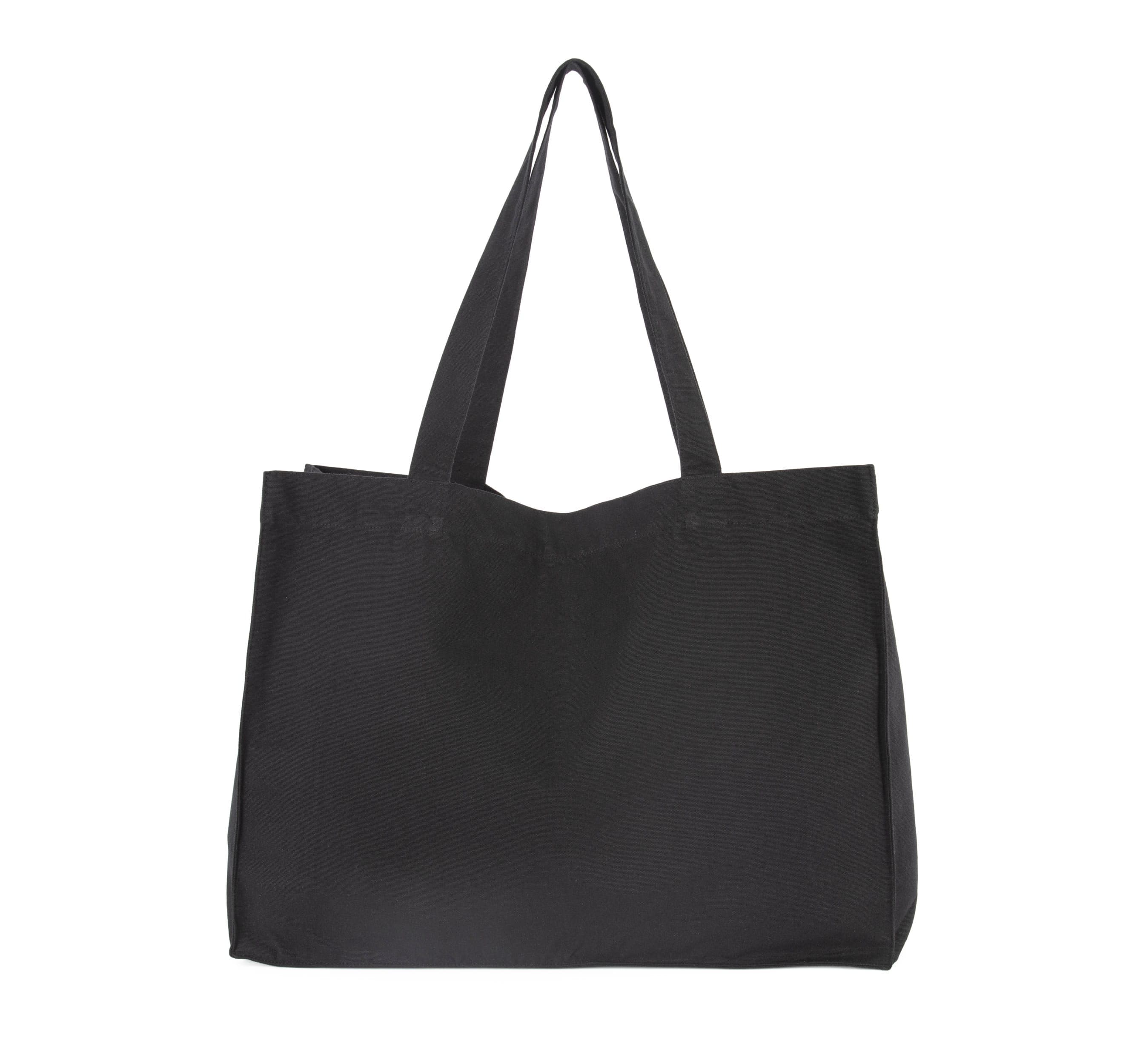 Grand sac shopping en coton recyclé en situation