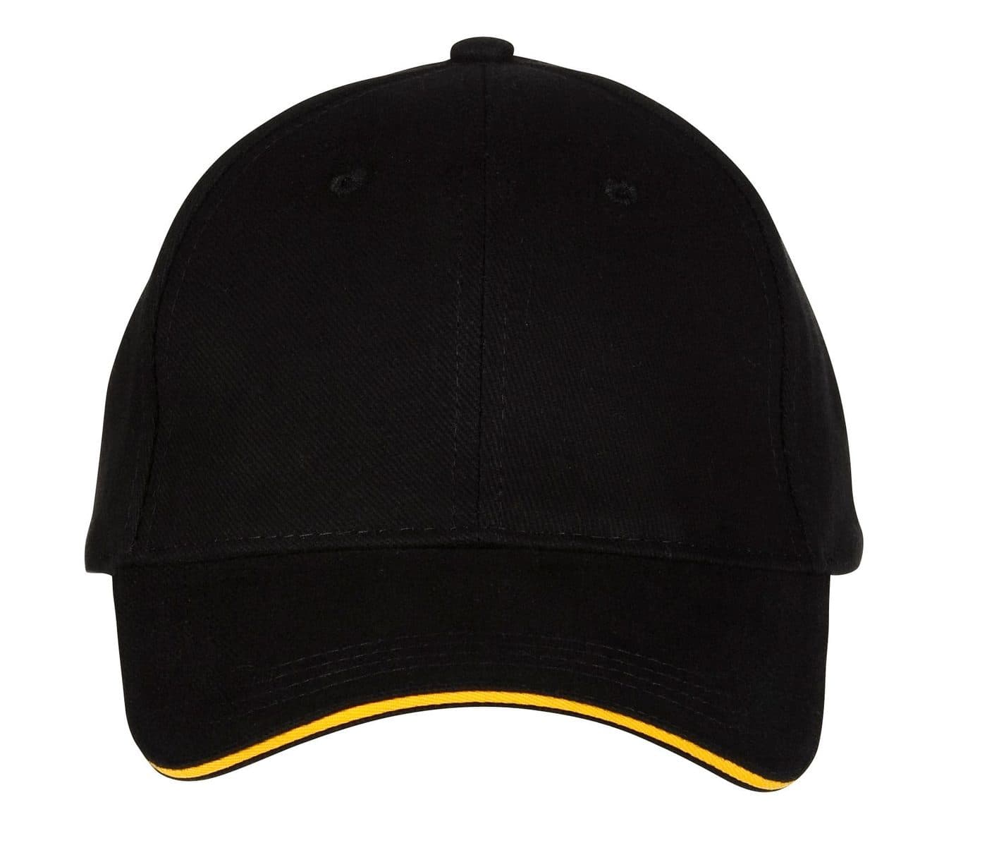 CASQUETTE 6 PANS coloris Noir / Or