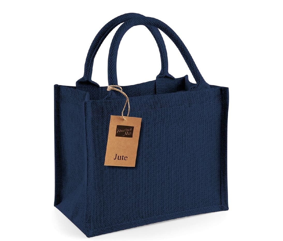 JUTE MINI GIFT BAG coloris Marine / Marine
