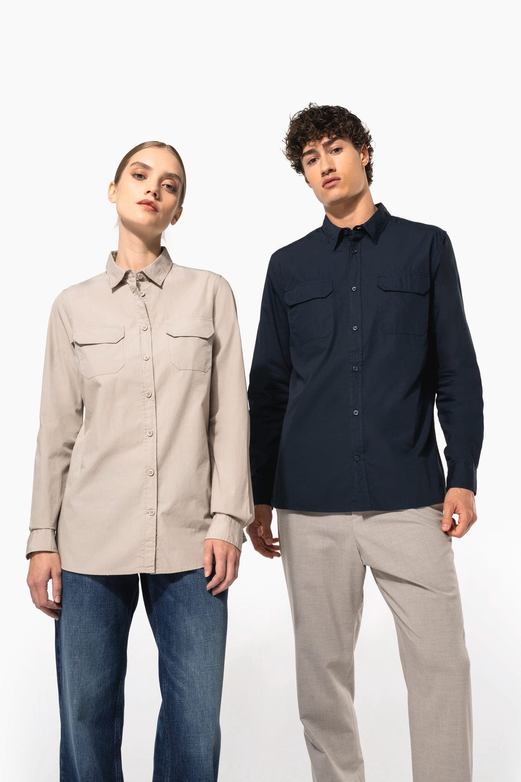 Chemise safari manches longues homme en situation