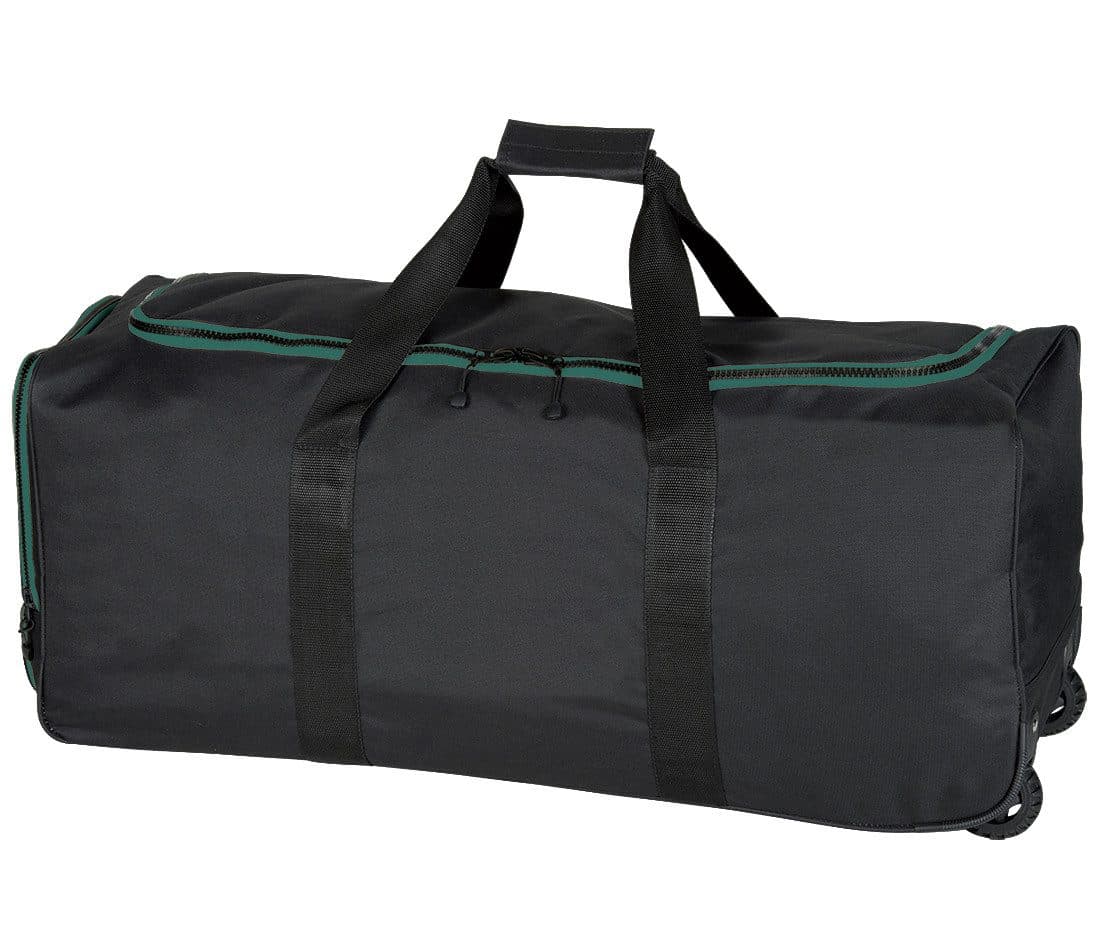 TROLLEY BAG coloris Noir / Vert kelly