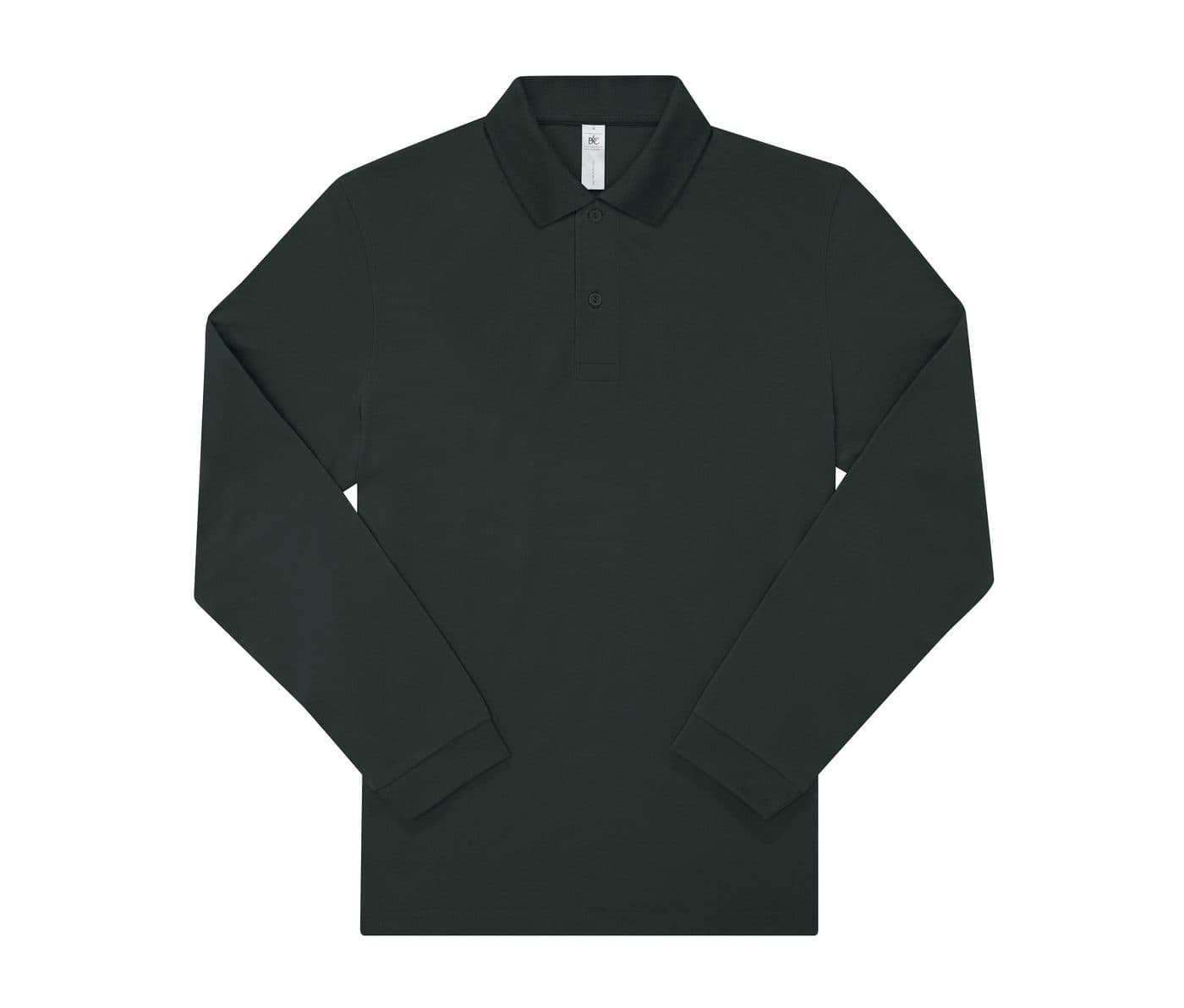 B&C MY POLO 180 LSL coloris Vert forêt foncé