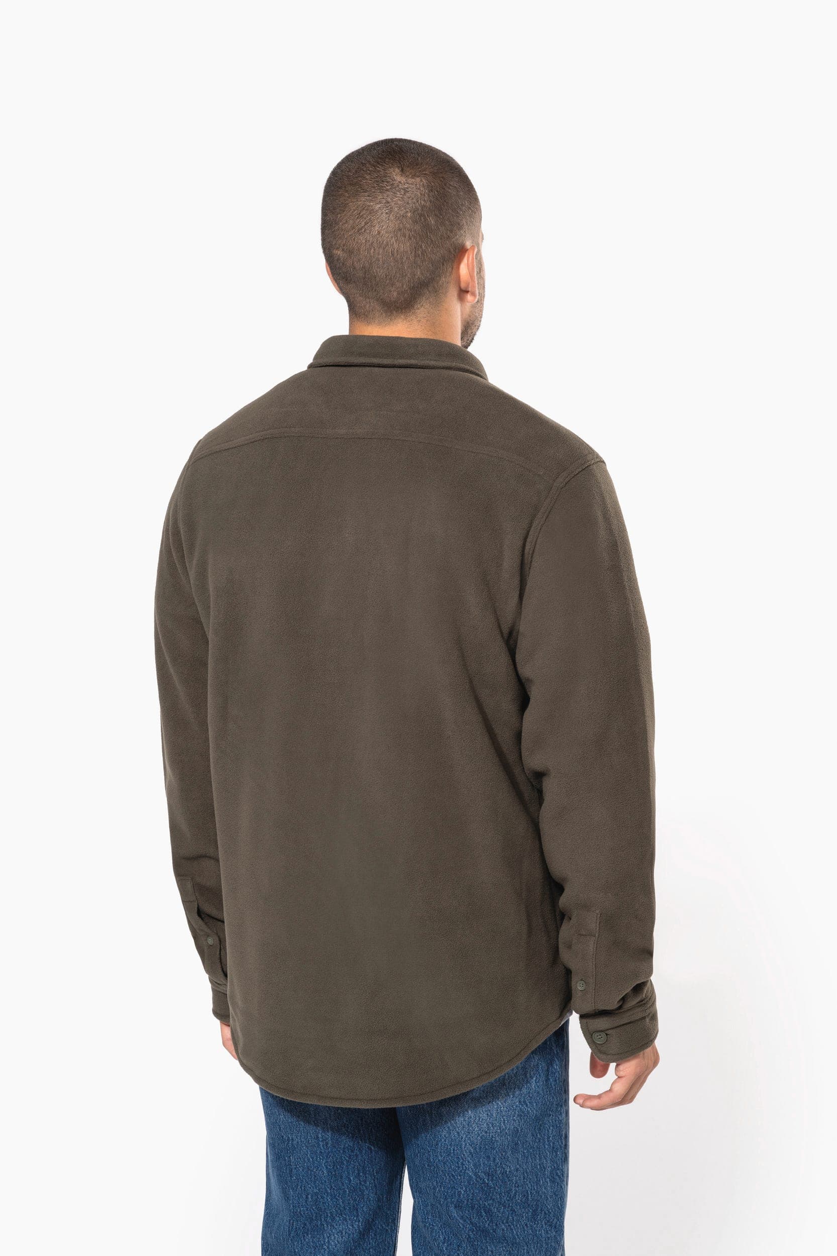 Surchemise polaire doublée sherpa polaire homme en situation