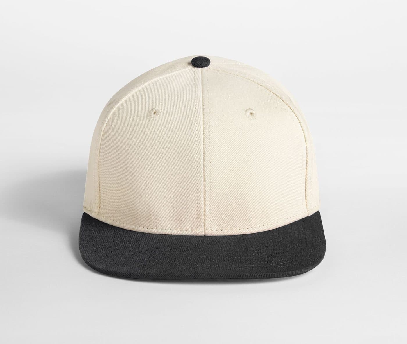 CONTRAST FLAT PEAK 6 PANEL CAP coloris Naturel / Noir