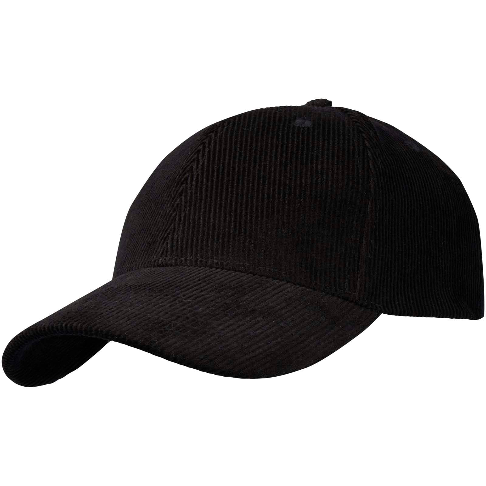 Casquette 6 panneaux de 280 g/m² Hutton en velours côtelé recyclé