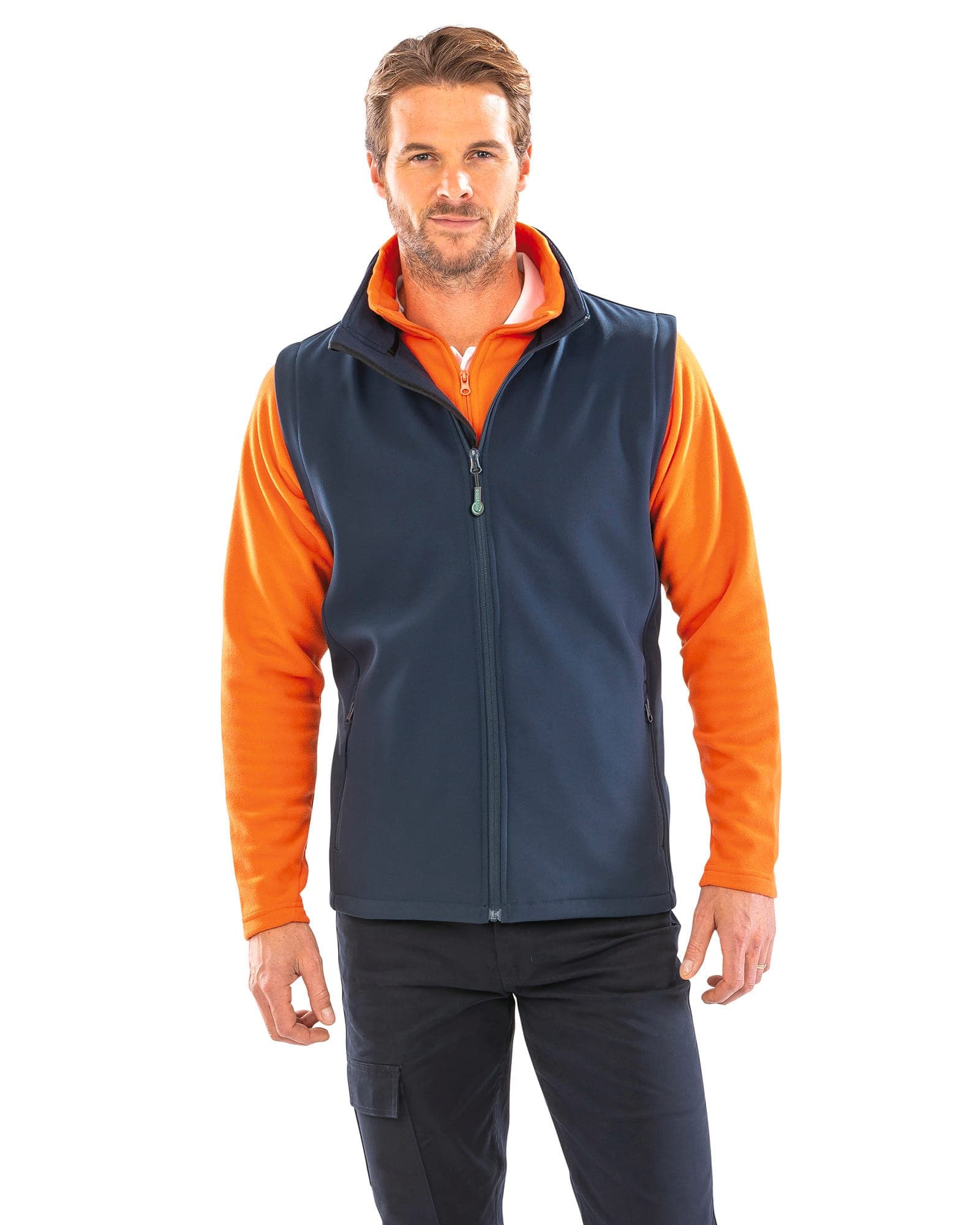 Bodywarmer Softshell Homme Printable en situation